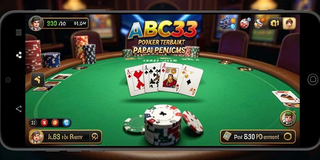 Tampilan screenshot gameplay Poker dari ABC33 yang menarik dan mendebarkan.