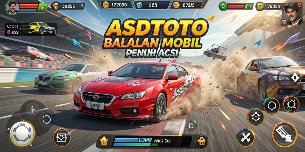 Tampilan menakjubkan dari gameplay balapan ASDTOTO.