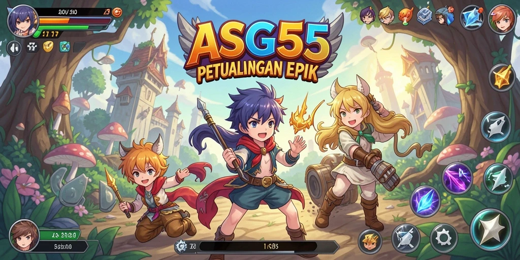 Menampilkan karakter Anime yang beraksi dalam pertempuran epik.