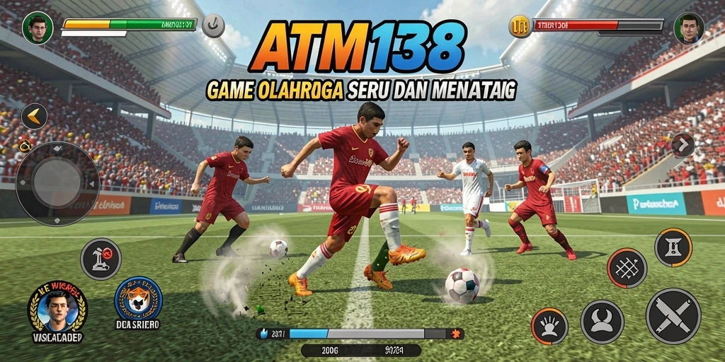 Screenshot utama ATM138 menampilkan gameplay olahraga yang mendebarkan.