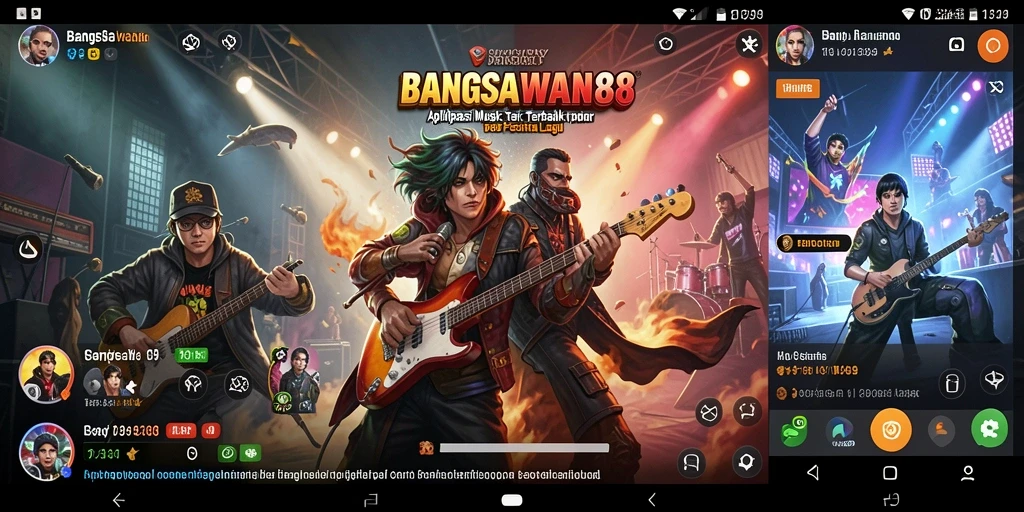 Tampilan antarmuka BANGSAWAN88 yang mudah digunakan saat bermain musik.