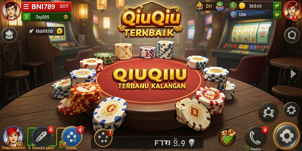 Screenshot menampilkan gameplay seru BNI789 di QiuQiu.