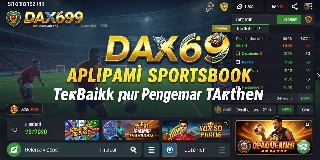 Screenshot DAX69 menampilkan tampilan taruhan olahraga yang dinamis.