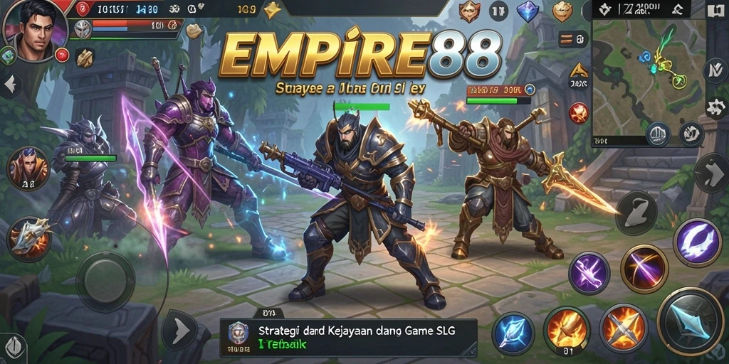 Tampilan gameplay EMPIRE88 yang dinamis dan strategis dalam memimpin kerajaan.