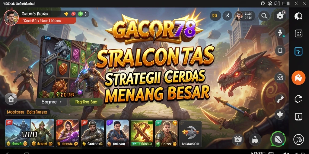 Tampilan gameplay GACOR78 yang menegangkan dengan strategi yang mendalam.