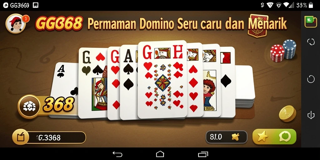 Tampilan gameplay seru dalam permainan Domino GG368.