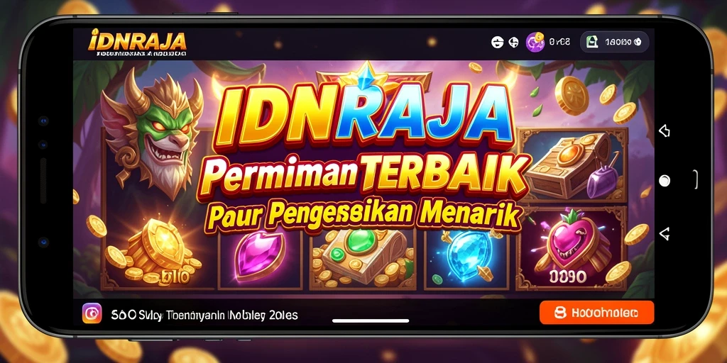 Menampilkan gameplay menarik dari IDNRAJA dengan berbagai tema Slot.