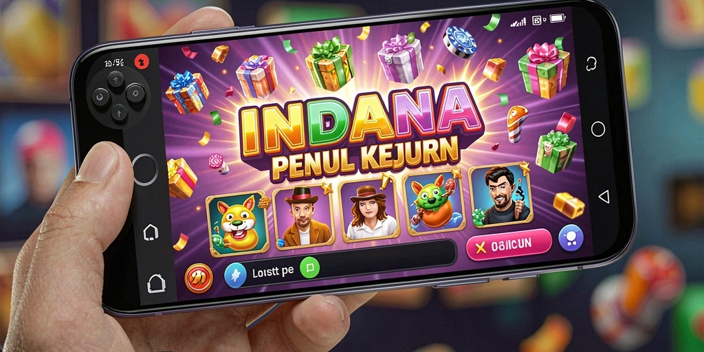 Tampilan menarik dari gameplay INDAAA Slot dengan simbol berwarna dan fitur bonus.