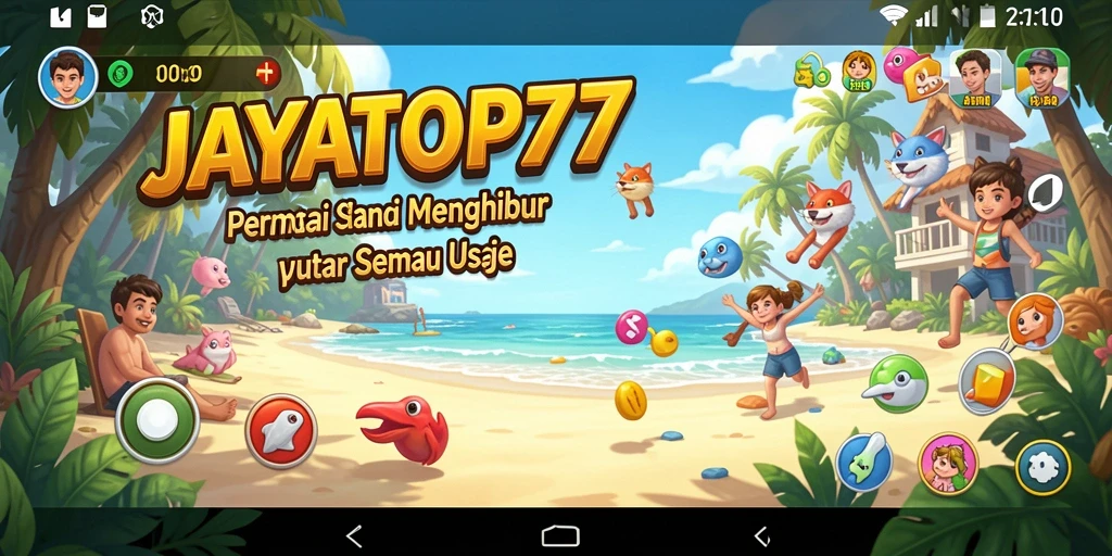 Screenshot gameplay <strong>JAYATOP77</strong> yang menunjukkan level penuh warna.