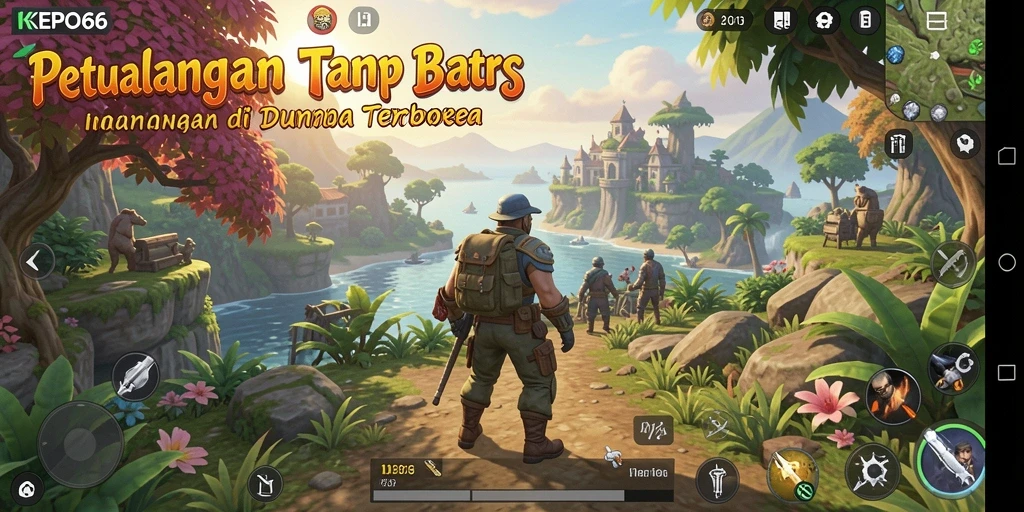Tampilan gameplay menarik dalam dunia terbuka KEPO66.