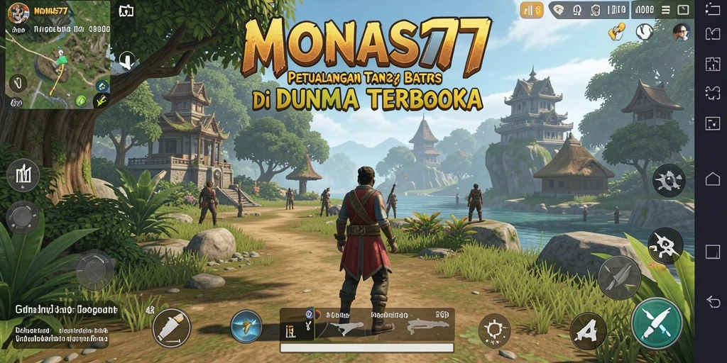 Tampilan gameplay yang menakjubkan di dunia terbuka MONAS77.