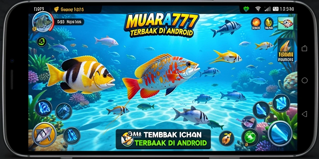 Tampilan gameplay MUARA777 yang seru saat menangkap ikan.