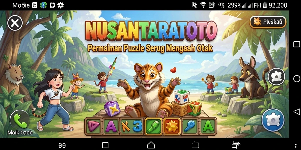Tampilan gameplay seru NUSANTARATOTO yang menantang.