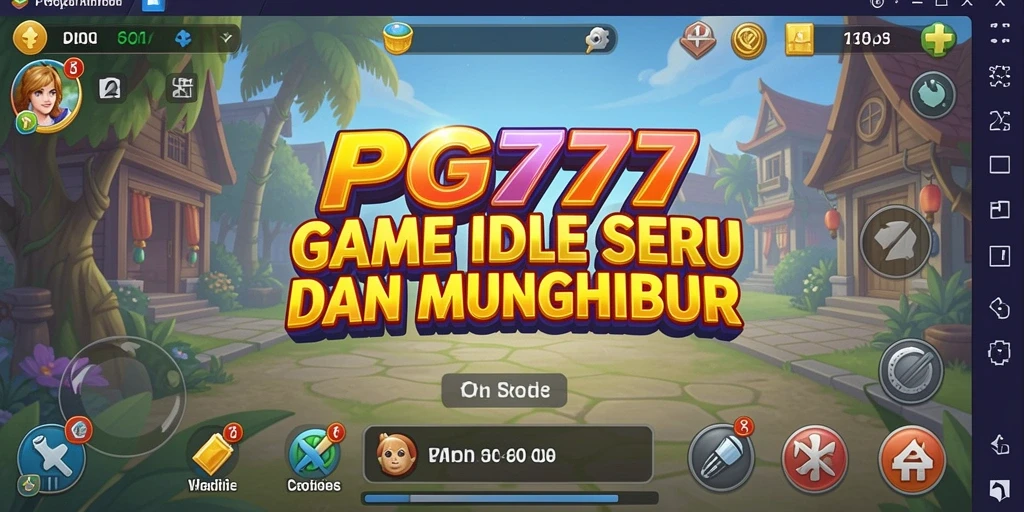 Tangkapan layar utama PG777 menampilkan gameplay yang santai dan menyenangkan.