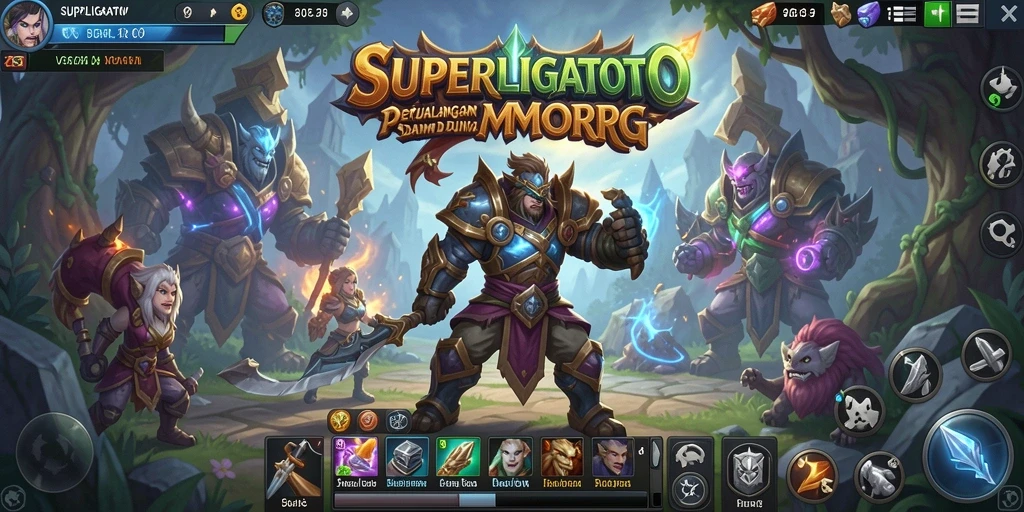 Gameplay seru di dunia fantasi SUPERLIGATOTO.