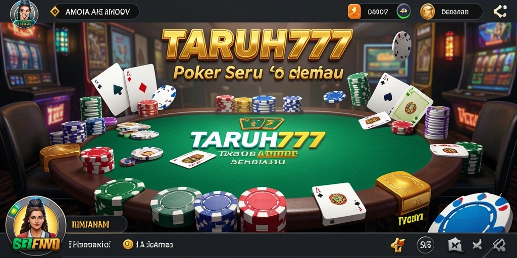 Tampilan seru gameplay Poker di TARUH777 yang mengasyikkan.