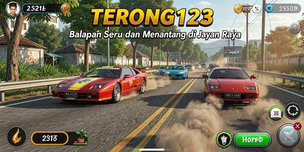 Tangkapan layar dari gameplay balapan seru di TERONG123.