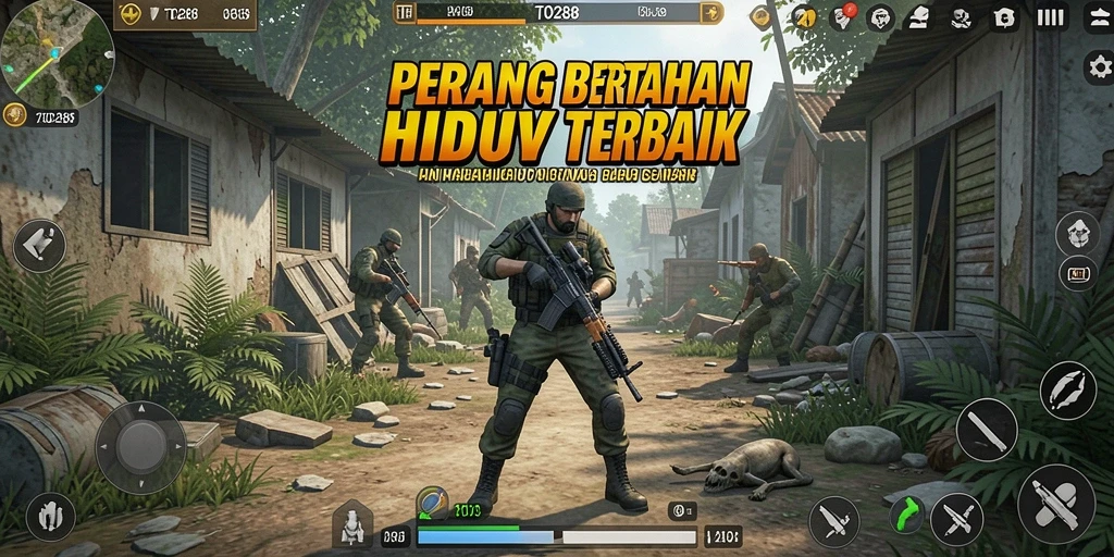 Gameplay intens TO288 dalam pertempuran Battle Royale.