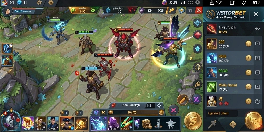Tampilan gameplay yang menarik dari VISITORBET, memperlihatkan strategi dan taktik yang mendebarkan.