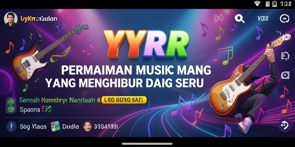 Tampilan gameplay <strong>YYRR</strong> yang penuh warna dan menarik.
