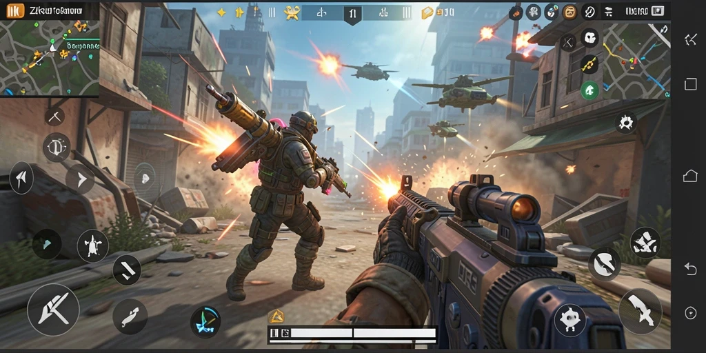 Gambar menampilkan aksi mendebarkan dari gameplay ZK3.