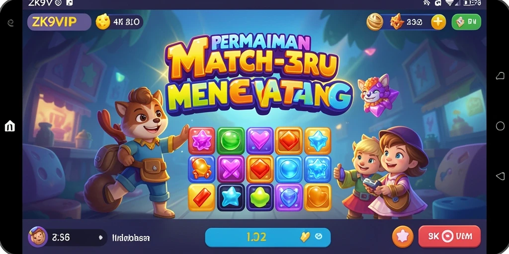 Tampilan gameplay ZK9VIP yang menarik dan penuh warna.